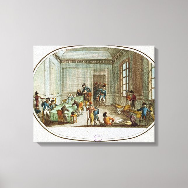 Maximilien de Robespierre  injured Canvas Print (Front)