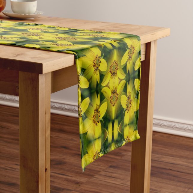 Maximillian Sunflower Abstract             Short Table Runner (In Situ)