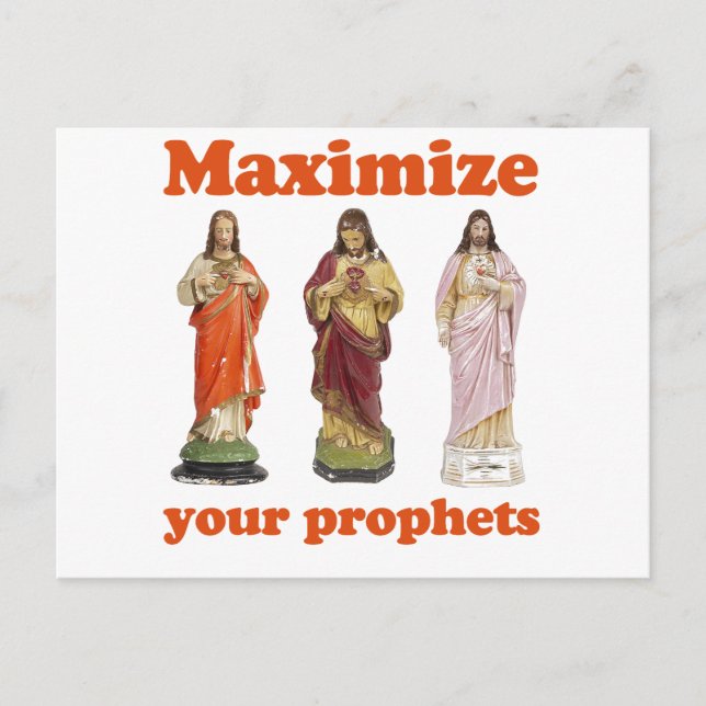 Maximize your prophets postcard (Front)