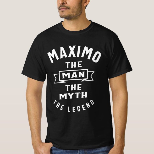 Maximo Personalized Name T-Shirt (Front)