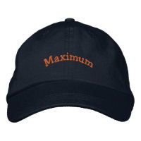 Maximum Printed Good times font Navy Colour Hat
