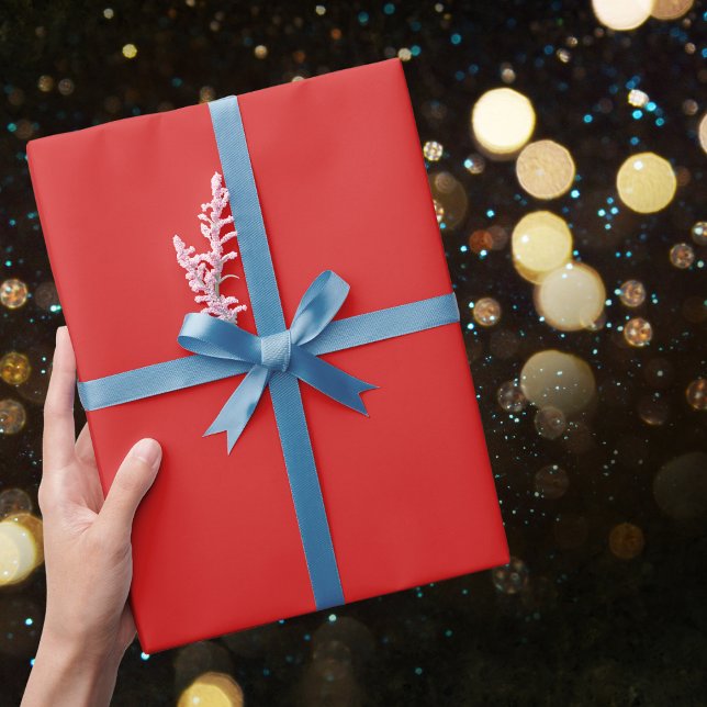 Maximum Red Solid Colour Wrapping Paper (Creator Uploaded)