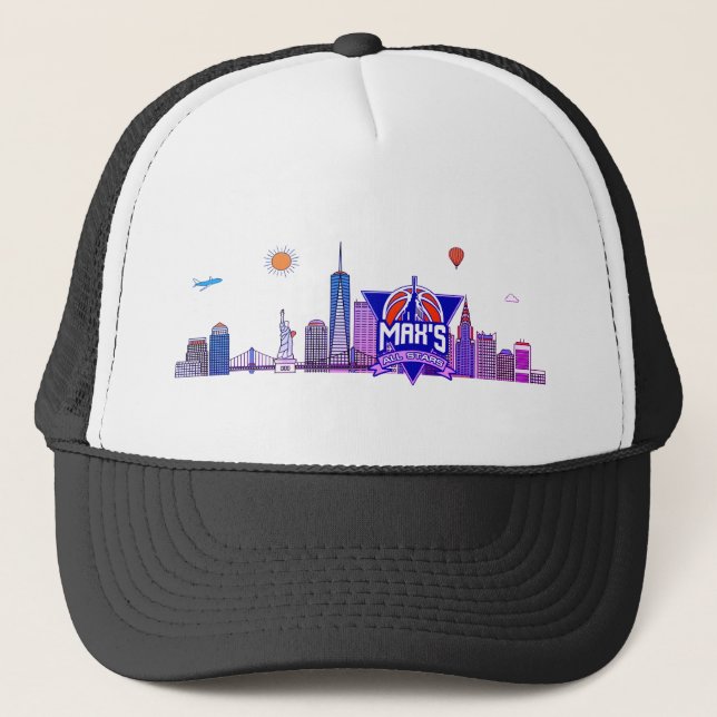 Max's All Stars Skyline Trucker Hat (Front)