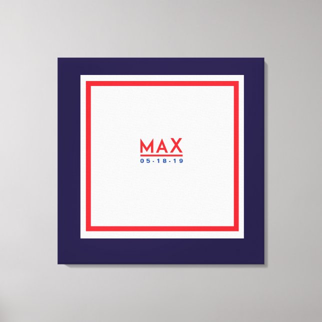 MAX'S Bar Mitzvah Sign In Board Memory Keepsake (Front)
