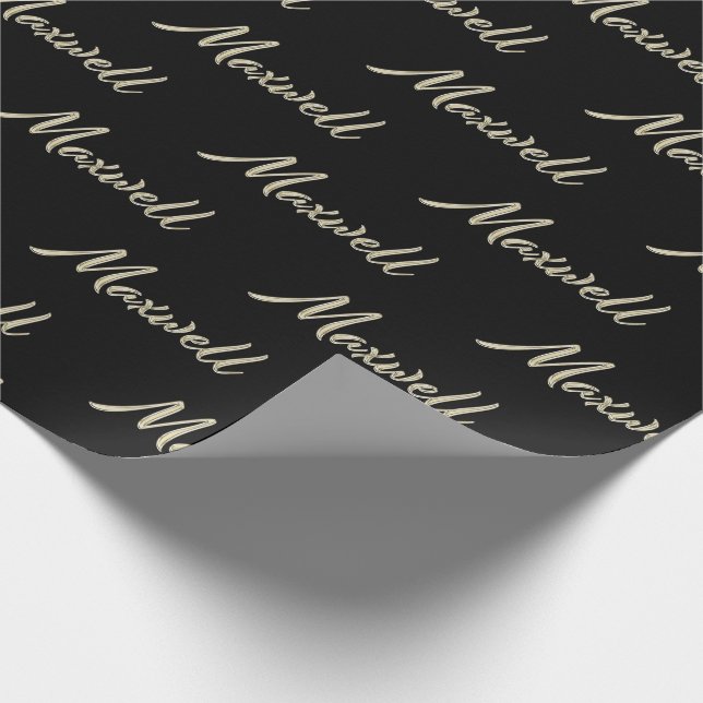 Maxwell First Name Name of small gift paper (Corner)