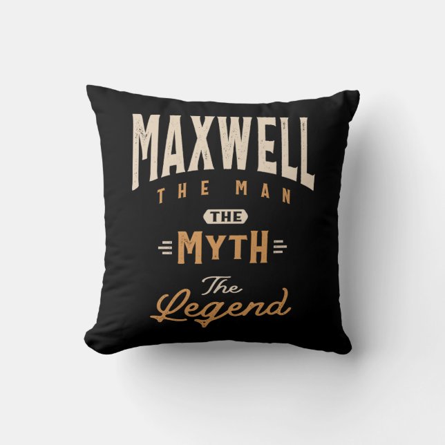 Maxwell Personalized Name - Funny Maxwell Throw Pillow (Front)