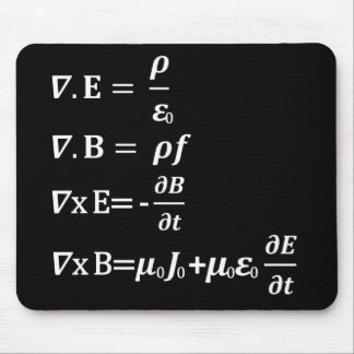 maxwell physics equation mouse pad