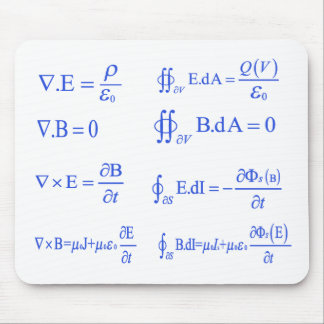 maxwell physics equation mouse pad
