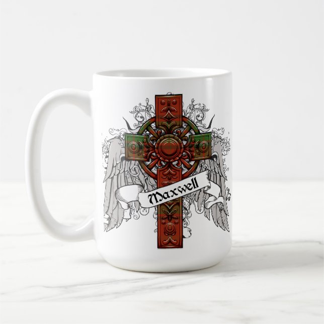 Maxwell Tartan Cross Coffee Mug (Left)