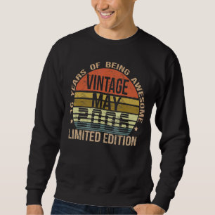 May 16 Year Old Vintage 2006 16th Birthday Sweatshirt