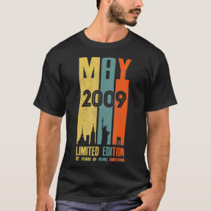 May 2009 12 Birthday 12 Year Old 2009 Birthday Vin T-Shirt