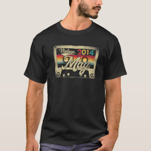 May 2014 8Th Birthday Gift Retro 8 Years Old Vinta T-Shirt