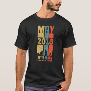 May 2018 5 Birthday 5 Year Old 2018 Birthday Vinta T-Shirt