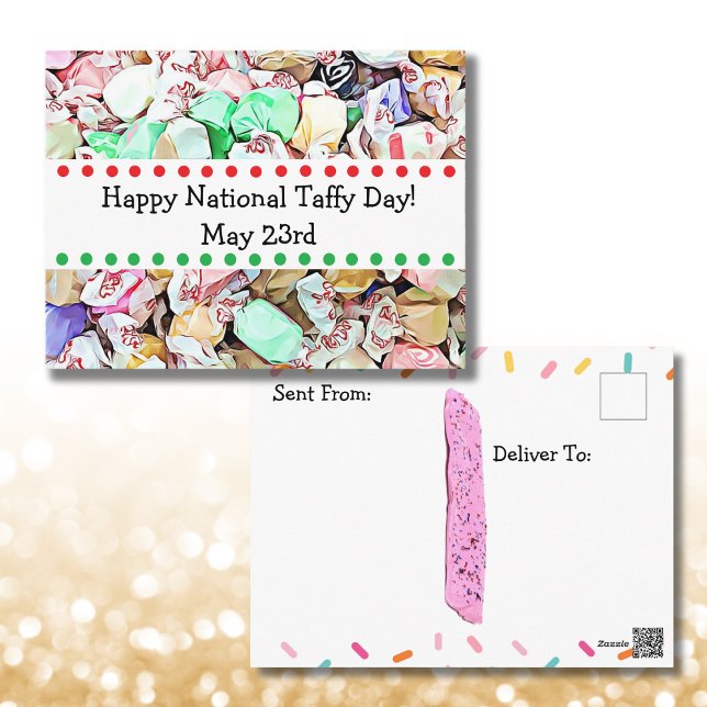 May 23rd is National Taffy Day Postcard (Creator Uploaded)