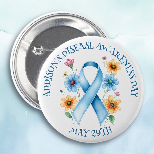 May 29th is Addison's Disease Awareness Day 2 Inch Round Button (Creator Uploaded)