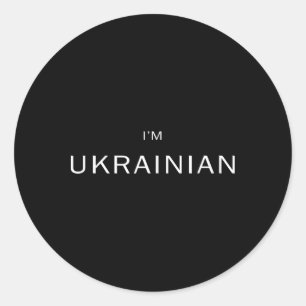 May 8th President Volodymyr Zelensky I'm Ukrainian Classic Round Sticker
