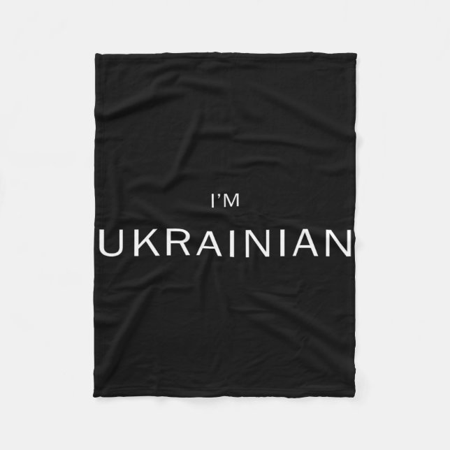May 8th President Volodymyr Zelensky I'm Ukrainian Fleece Blanket (Front)
