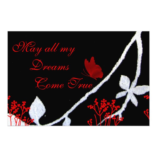 May All My Dreams Come True Photo Print (Front)