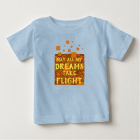 May All My Dreams Take Flight Orange Brown Yellow