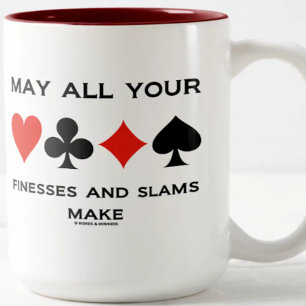 May All Your Finesses And Slams Make Bridge Game Two-Tone Coffee Mug