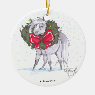 May all your minis be bright ceramic ornament