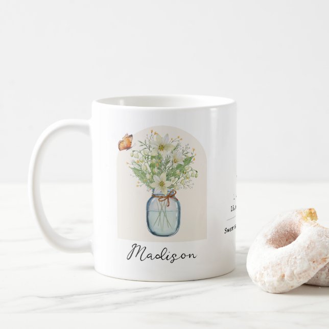 May Birth Month Flower Mug (With Donut)