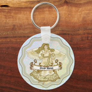 May Birthday Angel Keychain
