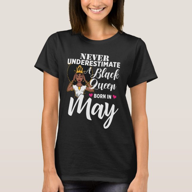 May Black Queen T-Shirt (Front)