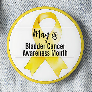May Bladder Cancer Awareness Month Ribbon 2 Inch Round Button