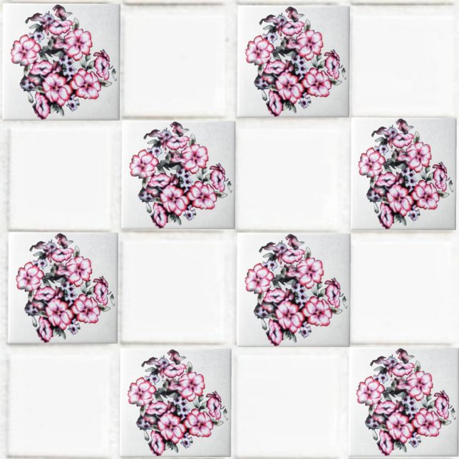 May Bloom-II Tile (This May Bloom-II Ceramic Tile design, is sure to enhance the decor, of any project, you undertake!)