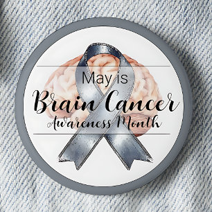 May Brain Cancer Awareness Month 2 Inch Round Button