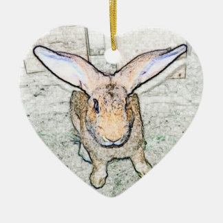 May Bunny Ceramic Ornament