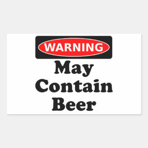 May Contain Beer Sticker