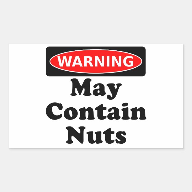 May Contain Nuts Sticker (Front)