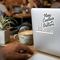 May Contain Outliers Data Vinyl Sticker (w/ Chart)