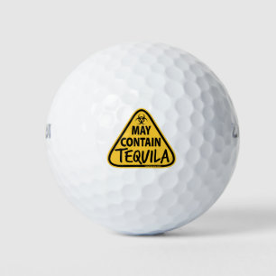 May Contain Tequila - Yield Sign Golf Balls