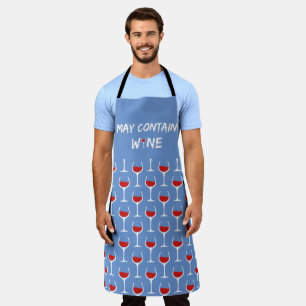 May Contain Wine   Red Wine + Glass Apron