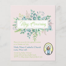 May Crowning Invites Virgin Mary Catholic Invites