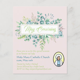 May Crowning Invites Virgin Mary Catholic Invites
