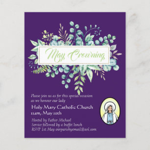 May Crowning Invites Virgin Mary Catholic Invites