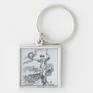 May Day, 1907 Keychain