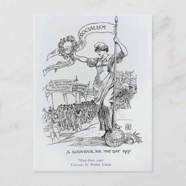 May Day, 1907 Postcard (Front)