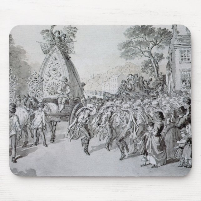 May Day at Bowdon, Cheshire Mouse Pad (Front)