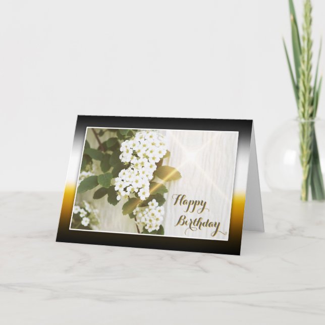 May Each Day Bring New Blessings - Birthday Card (Front)