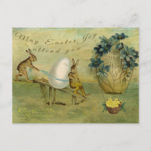 May Easter Joy Attend You Holiday Postcard