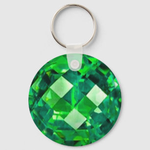 May EMERALD BIRTHSTONE GEM Keychain