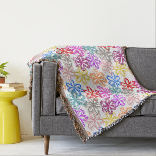 May Flowers Throw Blanket