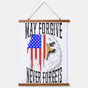 May Forgive, Never Forgets Eagle Hanging Tapestry