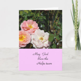 May God Bless The Helps team Thank You Card
