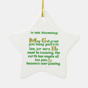 May God Grant You Many Years Ceramic Ornament